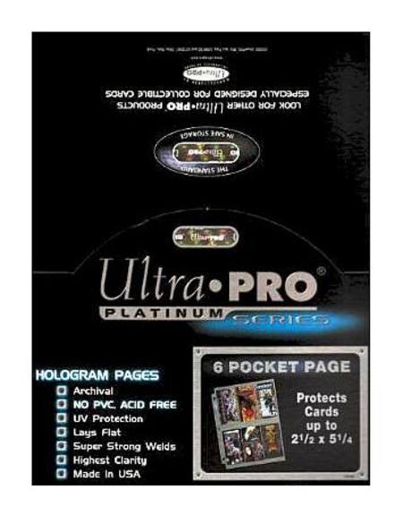 Buy Ultra Pro 6 Pocket Pages 100 Count Box in NZ. 