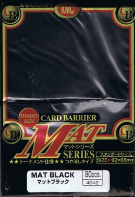 Buy KMC Mat Black (80CT) Large Magic Size Sleeves in NZ. 