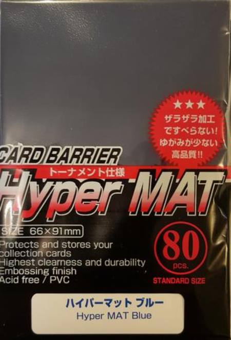 Buy KMC Hyper Mat Blue (80CT) Large Magic Size Sleeves in NZ. 