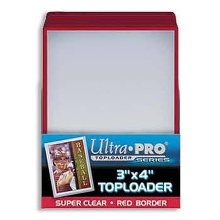 Ultra Pro Rigid Top Loader (25CT) Red Border