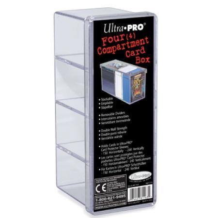 Ultra Pro 4-Compartment Clear Box