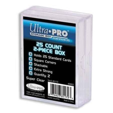 Buy Ultra Pro 2-Piece 25CT Clear Card Storage Box, 2 Pack in NZ. 