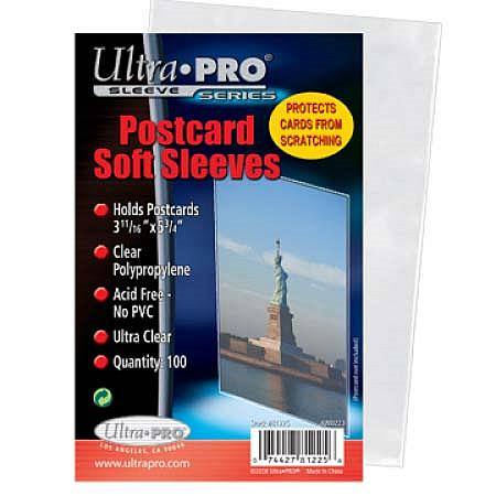 Ultra Pro 3-11/16" X 5-3/4" Postcard Sleeves (100CT) Pack