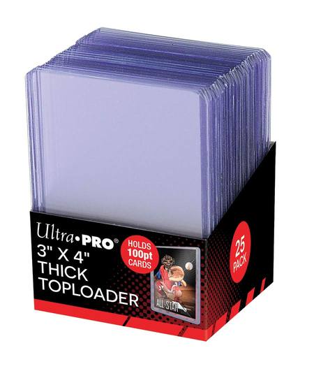 Buy Ultra Pro 100pt Super Thick Top Loaders (25CT) Pack in NZ. 