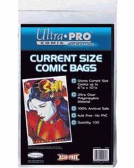Buy Ultra Pro Current Size Comic Bags in NZ. 