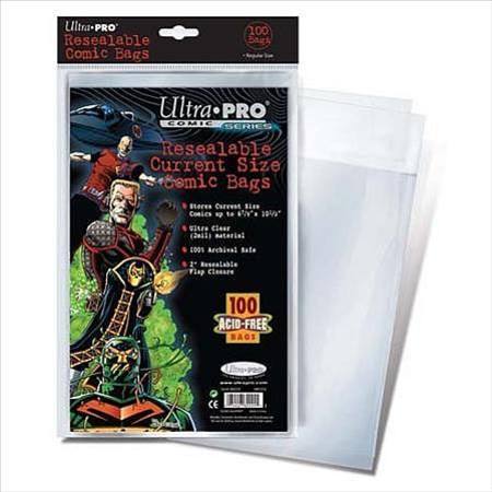 Buy Ultra Pro Current Size Resealable Comic Bags in NZ. 