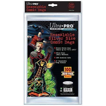Buy Ultra Pro Silver Size Resealable Comic Bags in NZ. 