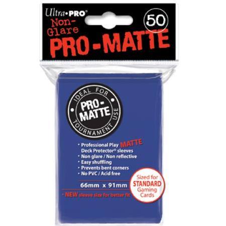 Buy Ultra Pro Pro-Matte Blue (50CT) Regular Size Sleeves in NZ. 