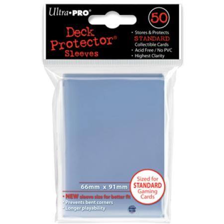 Buy Ultra Pro Clear Deck Protectors (50CT) Regular Size Sleeves in NZ. 
