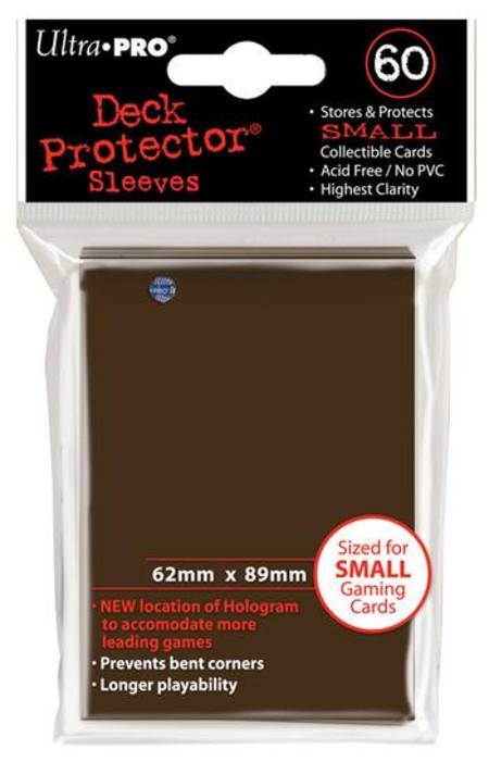 Ultra Pro Brown Deck Protectors (60CT) YuGiOh Size Sleeves