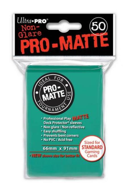 Buy Ultra Pro Pro-Matte Aqua (50CT) Regular Size Sleeves in NZ. 