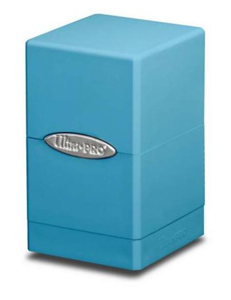 Buy Ultra Pro Light Blue Satin Tower Deck Box in NZ. 
