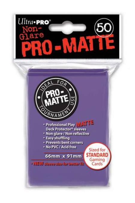 Buy Ultra Pro Pro-Matte Purple (50CT) Regular Size Sleeves in NZ. 