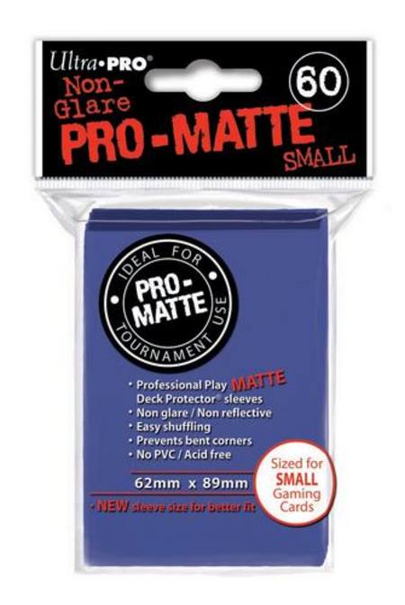 Buy Ultra Pro Pro-Matte Blue (60CT) YuGiOh Size Sleeves in NZ. 