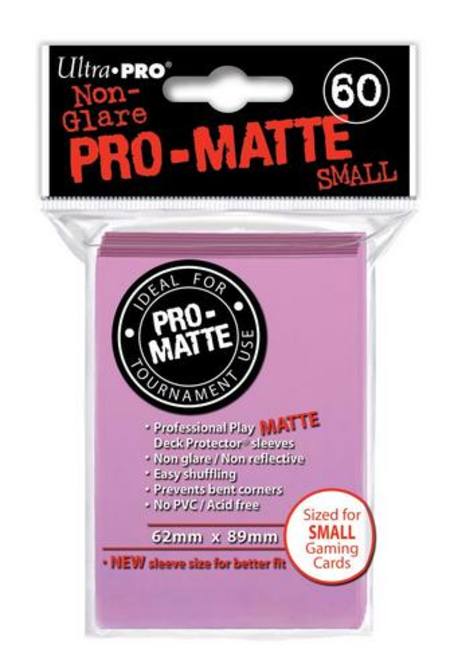Buy Ultra Pro Pro-Matte Pink (60CT) YuGiOh Size Sleeves in NZ. 