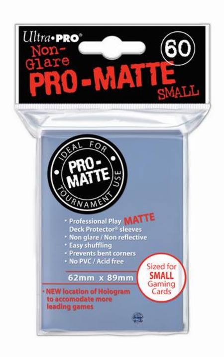 Ultra Pro Pro-Matte Clear (60CT) YuGiOh Size Sleeves