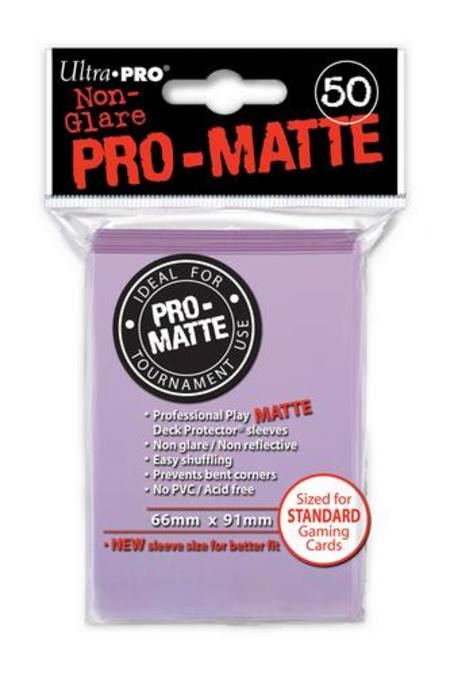 Buy Ultra Pro Pro-Matte Lilac (50CT) Regular Size Sleeves in NZ. 