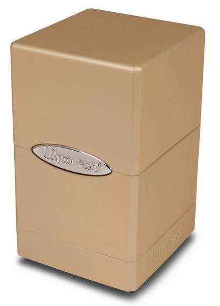 Buy Ultra Pro Metallic Caramel  Satin Tower Deck Box in NZ. 