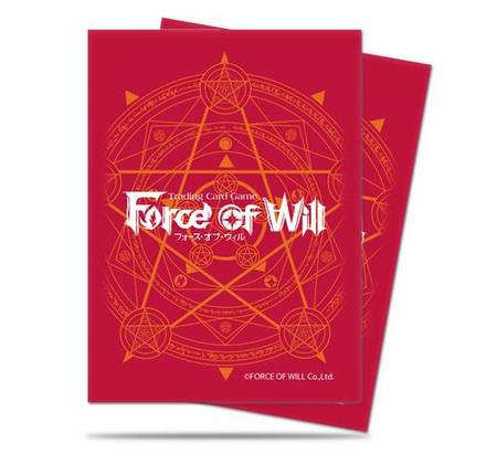 Buy Ultra Pro Force Of Will - Red Card Back (65CT) Sleeves in NZ. 