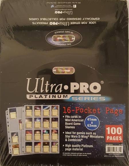 Ultra Pro 16 Pocket Pages 100 Count Box