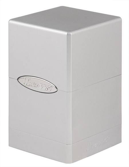 Buy Ultra Pro Metallic Silver Satin Tower Deck Box in NZ. 