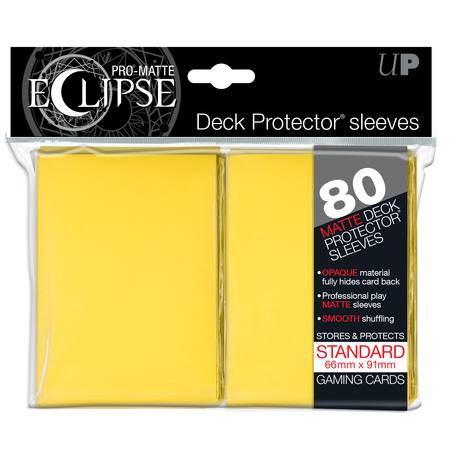 Buy Ultra Pro Pro-Matte Eclipse Large (80CT) Yellow Sleeves in NZ. 