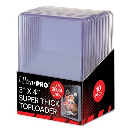 Buy Ultra Pro 260pt Super Thick Top Loaders (10CT) Pack in NZ. 