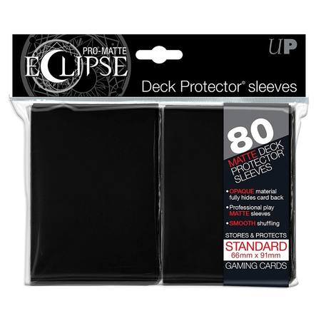 Buy Ultra Pro Pro-Matte Eclipse Large (80CT) Black Sleeves in NZ. 
