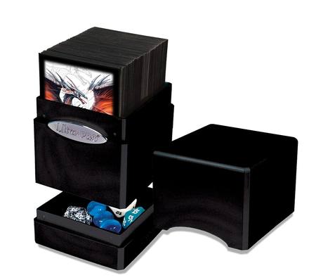 Ultra Pro Satin Tower - Hi-Gloss Midnight Deck Box