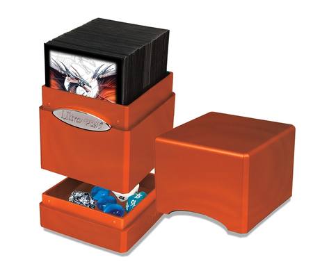 Ultra Pro Satin Tower - Hi-Gloss Pumpkin Deck Box