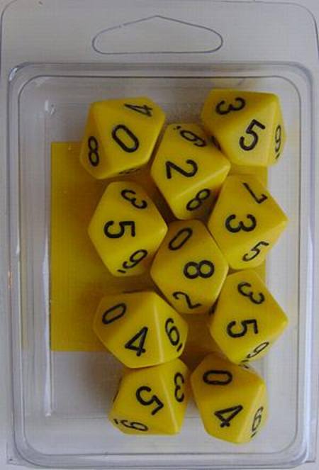 Buy Opaque D10 Yellow with Black (10CT) in NZ. 