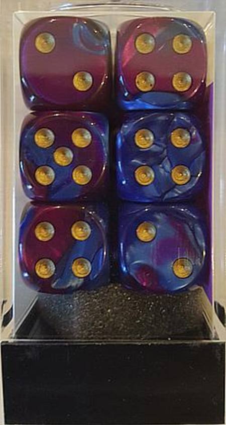 Buy Gemini D6 16mm Blue-Purple w/gold (12CT) in NZ. 