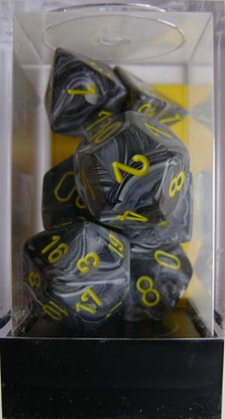 Buy Vortex Black w/yellow Polyhedral 7-Die Set in NZ. 