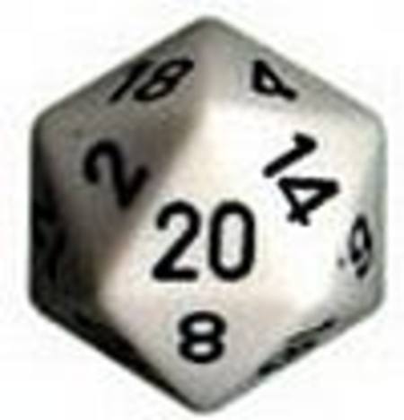 Opaque Jumbo 34mm D20 White with Black