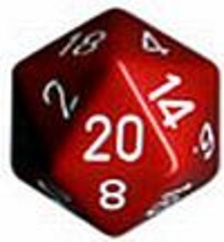 Buy Opaque Jumbo 34mm D20 Red with White in NZ. 
