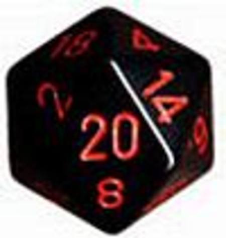Opaque Jumbo 34mm D20 Black with Red