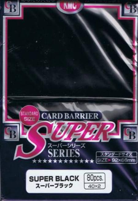 KMC Super Black (80CT) Large Magic Size Sleeves