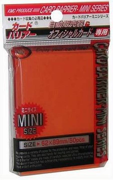 KMC Yu-Gi-Oh Size Deck Protectors (50CT) - Orange