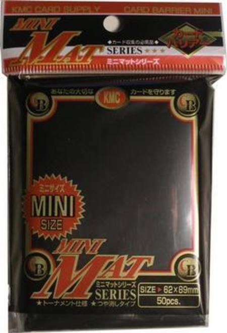 KMC Yu-Gi-Oh Size Deck Protectors (50CT) - Mat Black