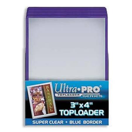 Ultra Pro Rigid Top Loader (25CT) Blue Border
