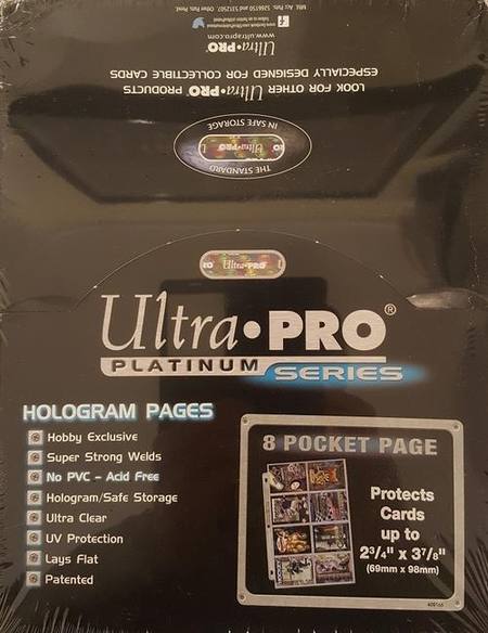 Buy Ultra Pro 8 Pocket Pages 100 Count Box in NZ.