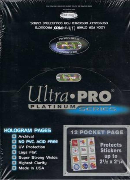 Buy Ultra Pro 12 Pocket Pages 100 Count Box in NZ. 