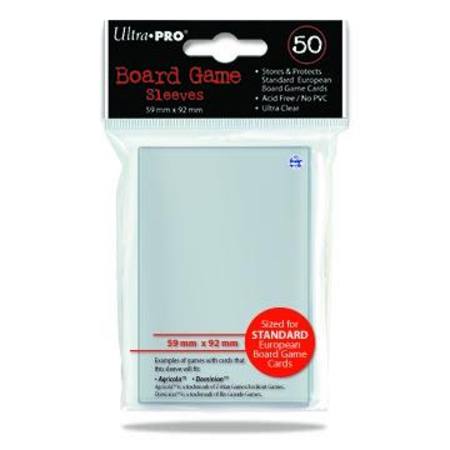 Buy Ultra Pro 59mm X 92mm Standard European Board Game Sleeves (50CT) in NZ. 