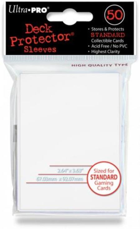 Ultra Pro Powder White Deck Protectors (50CT) Regular Size Sleeves