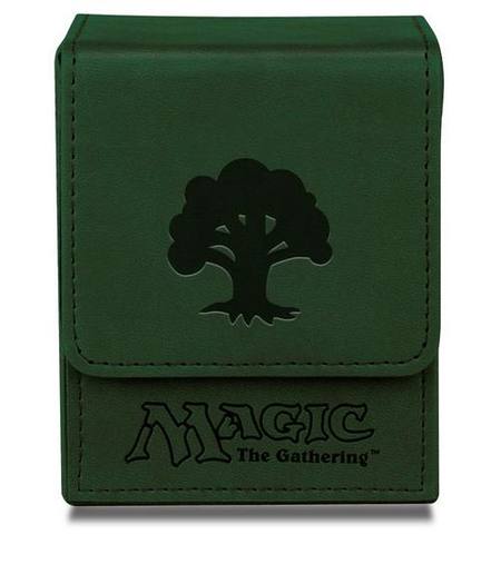 Ultra Pro Magic Magnetic Flip Top Deck Box - Matte Green Mana