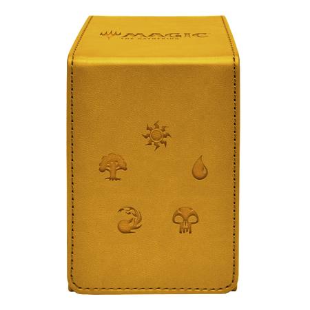 Buy Ultra Pro Magic Alcove Flip Box - Gold Mana Symbols in NZ. 