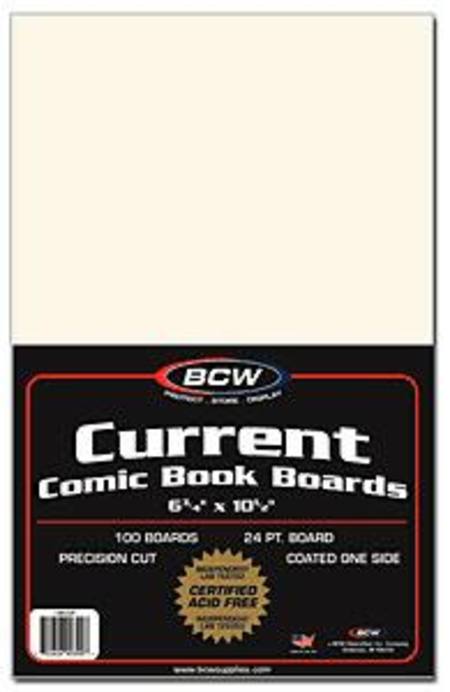 BCW Current Size Comic Backing Boards