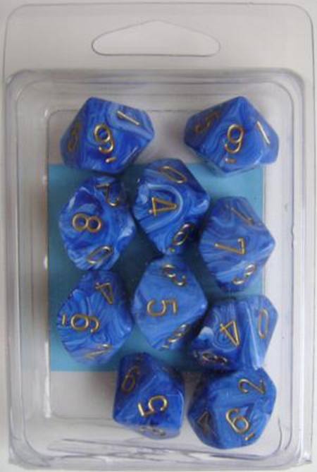 Vortex D10 Blue w/gold (10CT)