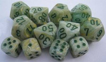 Buy Marble D6 12mm Green w/dark green (36CT) in NZ. 