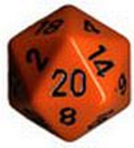 Opaque Jumbo 34mm D20 Orange with Black